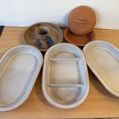 Rustic Stoneware & Clay Baking Dish Set