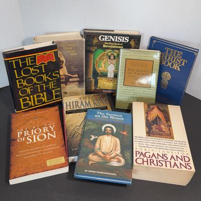 Lost Gospels, Biblical Mysteries & Esoteric Christianity Book Lot — Hidden Scriptures, Priory of Sio