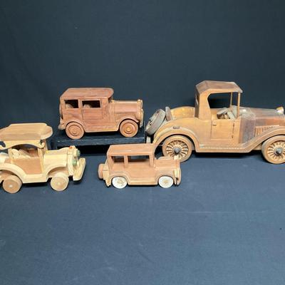 Handmade Vintage Wooden Cars 1