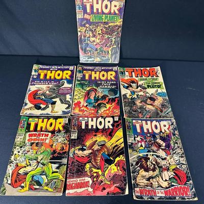 Set Of Vintage Thor Comics 