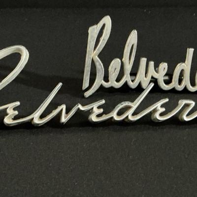 Plymouth Belvedere Car Emblems 