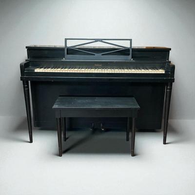 Melodigrand Piano Upright & Bench 1950’s - Black 