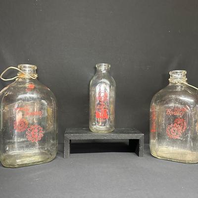 Vintage Borden Glass Milk Jugs 