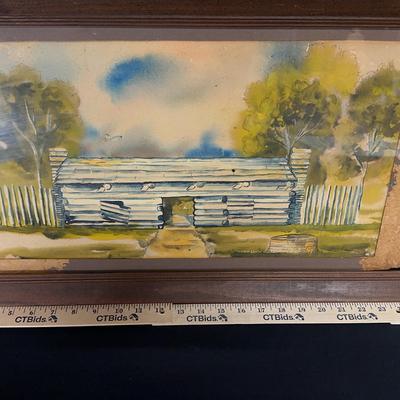 Vintage Cabin Framed Print 