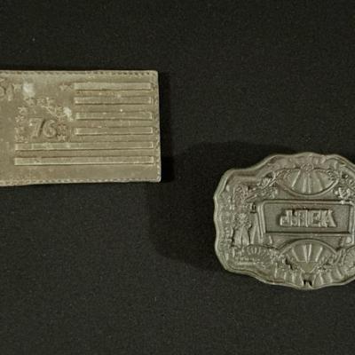 Vintage Men’s Metal Belt Buckles 