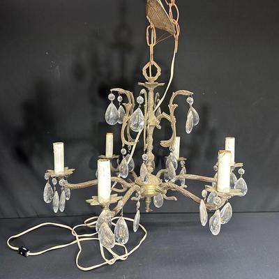 Vintage Brass Chandelier 