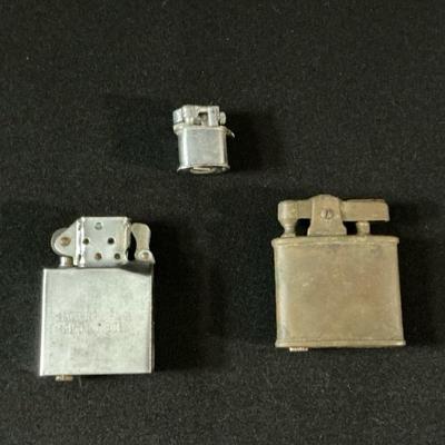 Three Vintage Lighters In Various Conditions 
