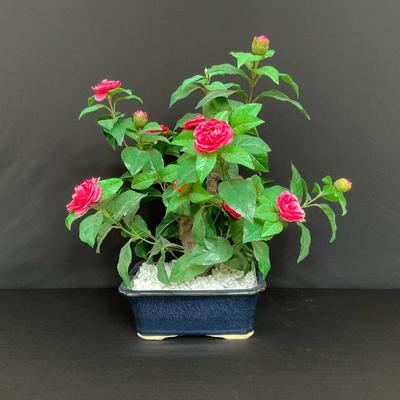 Faux Rose Planter