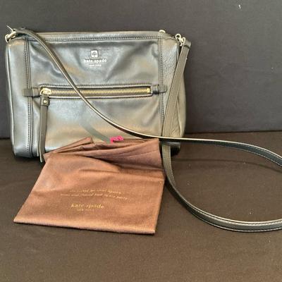 Black Leather Handbag by Kate Spade