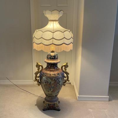 Large Asian Vase Floor Lamp #1