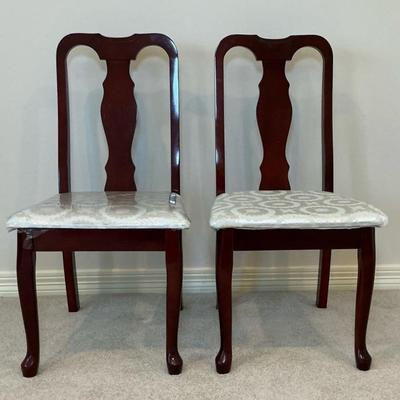 Two Queen Anne Styled Chairs  