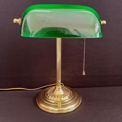 Brass Bankers Lamp