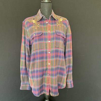 Polo by Ralph Lauren Embroidered Plaid Flannel