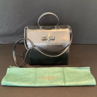 Black Leather Handbag by Nannini 