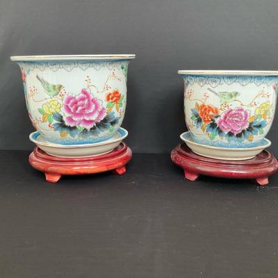 Chinese Famille Rose Planters M