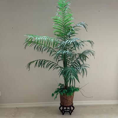 Faux Silk Palm on Stand