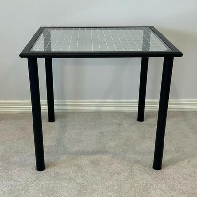 Glass Grid Table