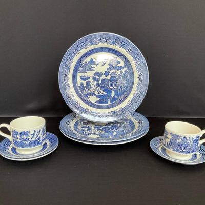 Churchill Willow - Dinner Plates, Cups, Saucers