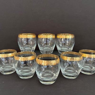 Gold Rimmed Whiskey/wine Glasses 