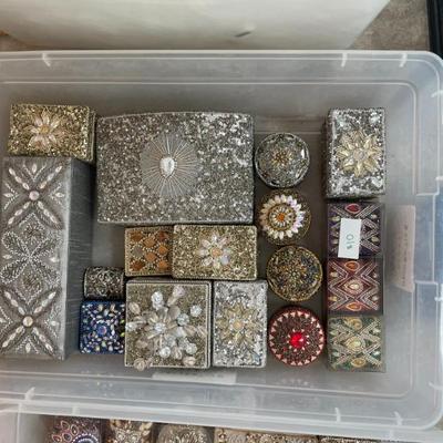 Sale Photo Thumbnail #12: Beautiful Beaded Trinket Boxes