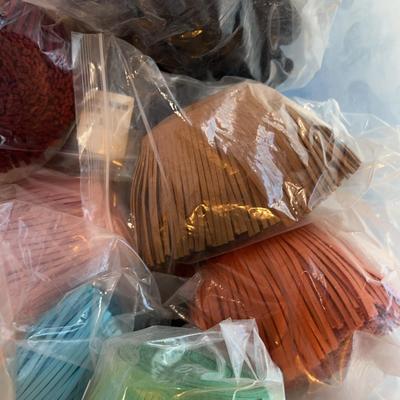 Assortment Of Suade Sythentic Leather Stripping