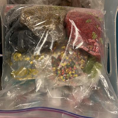assortment of beads/stones/crafts (mystery lot) 