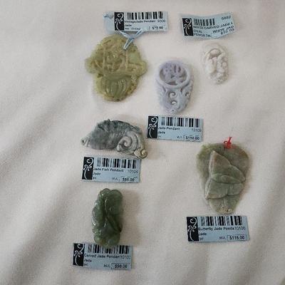 Vintage And Regular Jade Pendants 