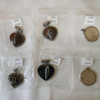 10 Stone Pendants 