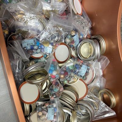 Assortment Of Accessories Beads Lids (mystery Lot)