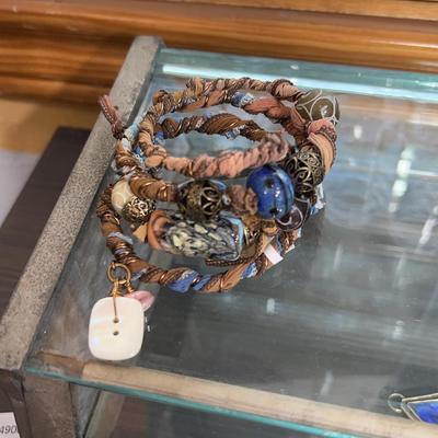 assortment of bracelets/earings
