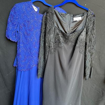 Black And Blue Beaded  