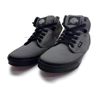 Harley-Davidson Men’s Wrenford Sneakers Shoes – Grey Canvas High Top – Size 8.5 