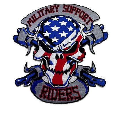 Military Support Riders Large Biker Patch 