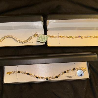 18K Over Sterling Trio
