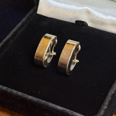 14K Wide Hoops