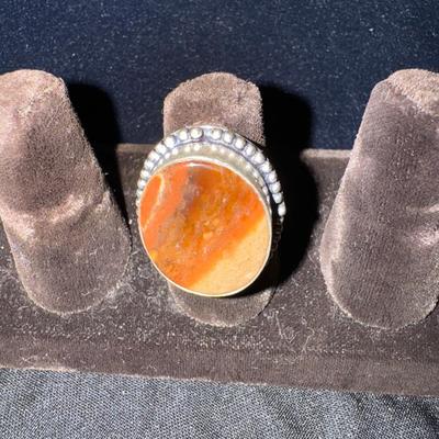 Oval Agate Ring