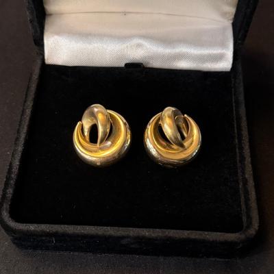 14K Swirl Earrings