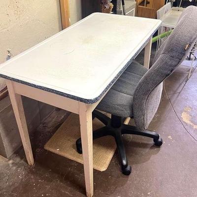Metal Desk & Office Chair