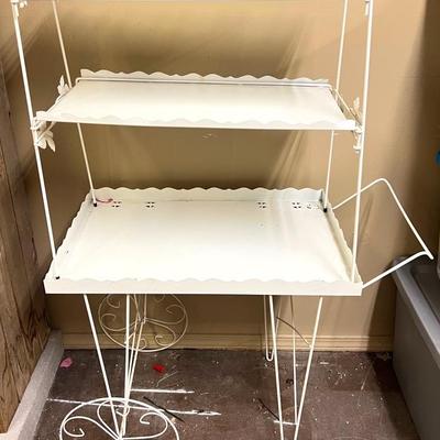 3-Tiered White Plant/Display Stand 