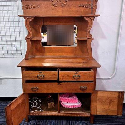 Antique Oak Sideboard 
