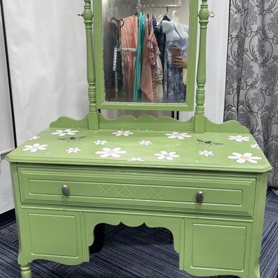 Vintage Refinished Vanity / Desk