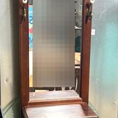 Antique Mirrored Coat Rack