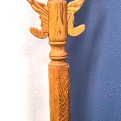 Freestanding Wooden Coat Rack