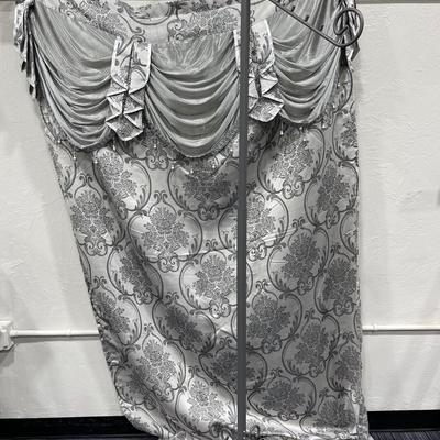 Clothes Rack and Curtain