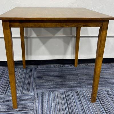 Wooden Bar Height Square Table