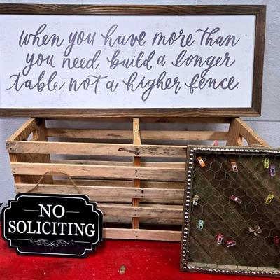 Wooden Accent Decor