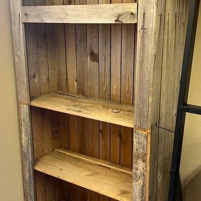 Antique Wooden Display Shelf
