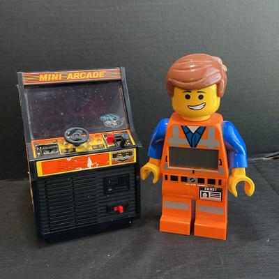 Mini Arcade (needs Batteries) & Lego Movie Alarm (needs Batteries)