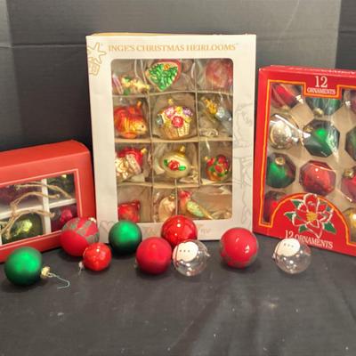 Mostly Vintage Glass Ornaments