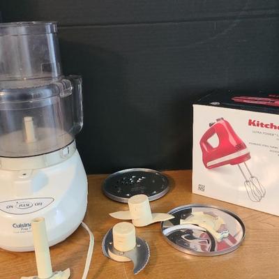 Cuisinart 7cup Prep 7 Food Processor With Attachments, Kitchenaid Hand Mixer In Box